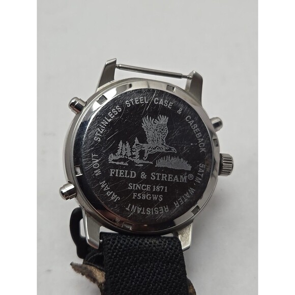 Field And Stream Ana Digi Alarm Chronograph Field Watch 5ATM Mens New Battery WR - Picture 12 of 13